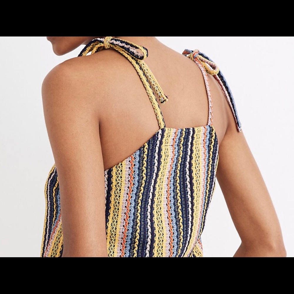 Madewell Crochet Stripe Texture & Thread Top - Picture 9 of 9
